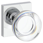 Baldwin Hardware Reserve Perilla Contemporary Crystal — Cromo pulido — Contemporary Square — Paso