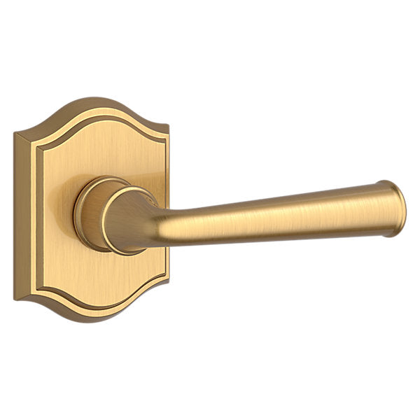 Baldwin Hardware Reserve Manija Federal — Latón satinado Lifetime — Traditional Arch — Paso