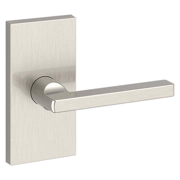 Baldwin Hardware Reserve Manija Square — Níquel satinado — Contemporary 5 — Paso