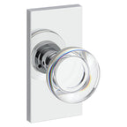 Baldwin Hardware Reserve Perilla Contemporary Crystal — Cromo pulido — Contemporary 5 — Privacidad
