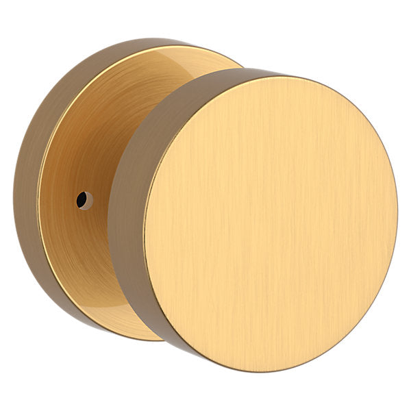 Baldwin Hardware Reserve Perilla Contemporary — Latón satinado Lifetime — Contemporary Round — Privacidad