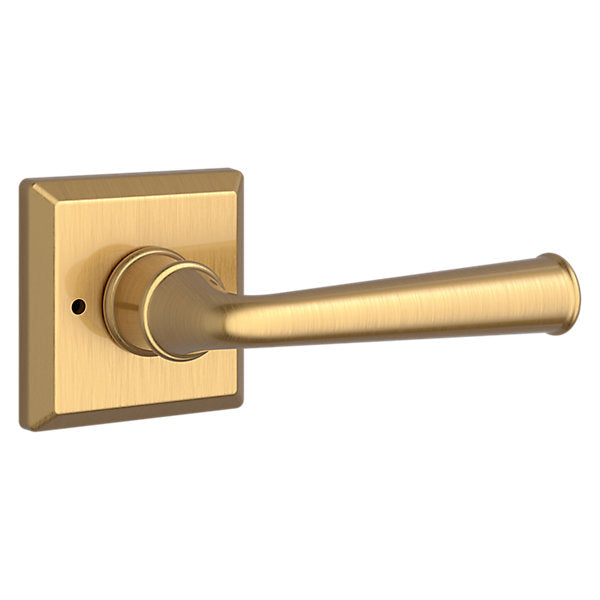 Baldwin Hardware Reserve Manija Federal — Latón satinado Lifetime — Traditional Square — Privacidad
