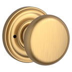 Baldwin Hardware Reserve Perilla Round — Latón satinado Lifetime — Traditional Round — Privacidad
