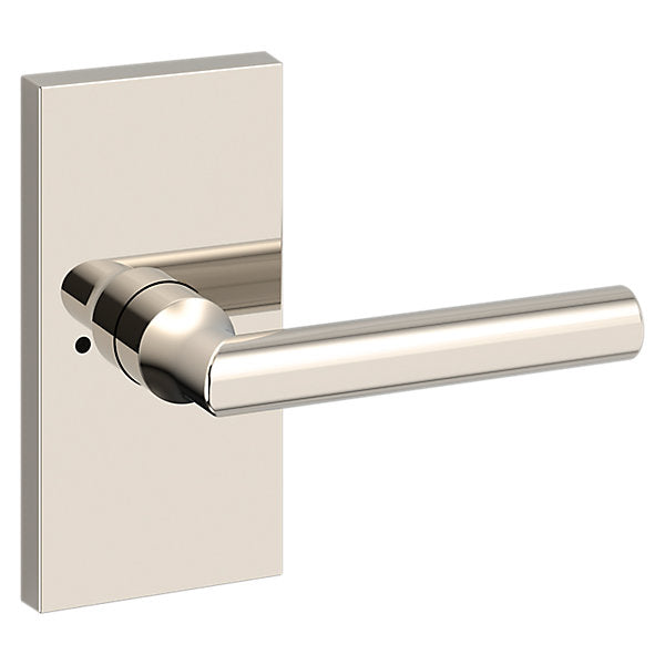 Baldwin Hardware Reserve Manija Tube — Níquel pulido Lifetime — Contemporary 5 — Privacidad