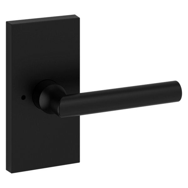 Baldwin Hardware Reserve Manija Tube — Negro satinado — Contemporary 5 — Privacidad