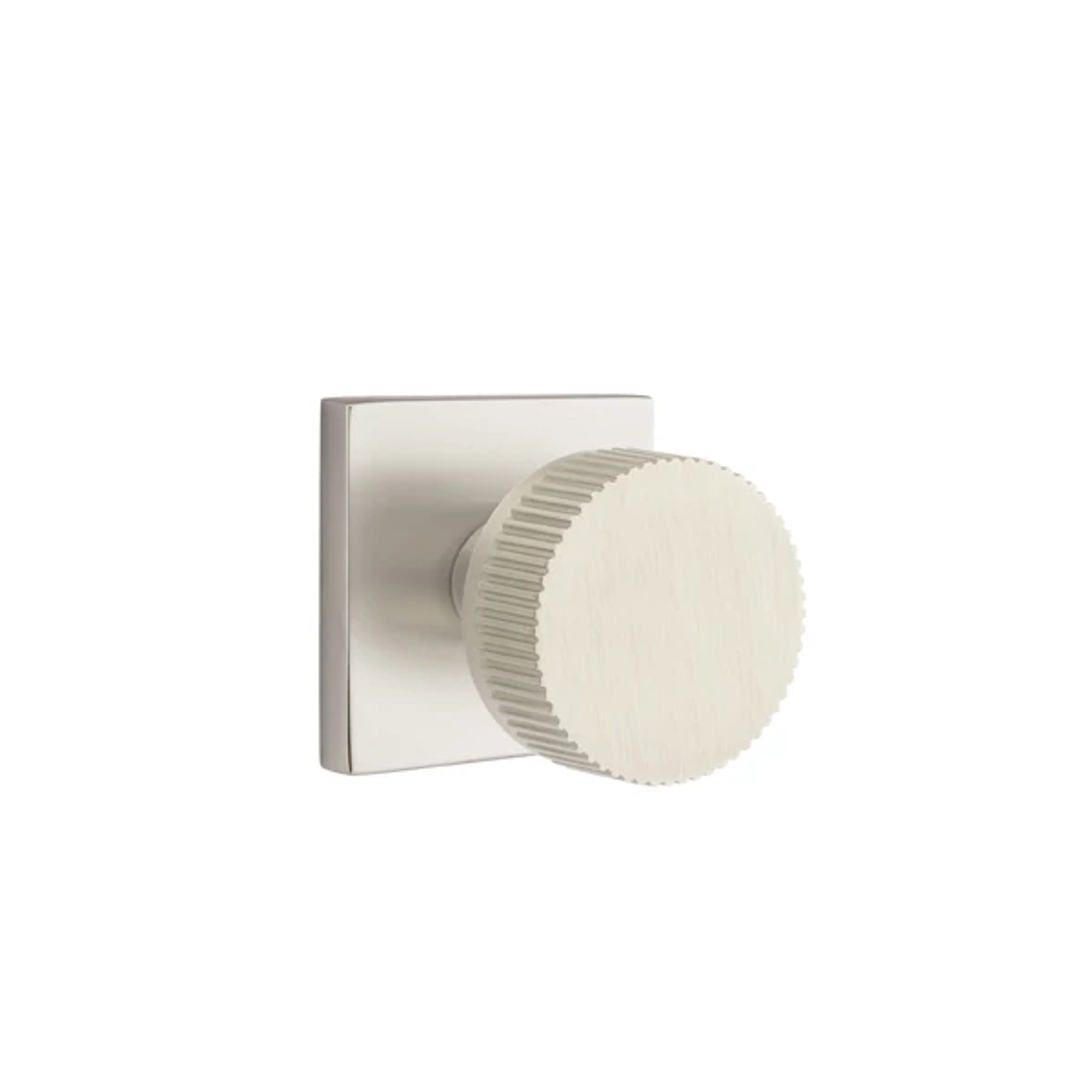Níquel Satinado · Square Rosette