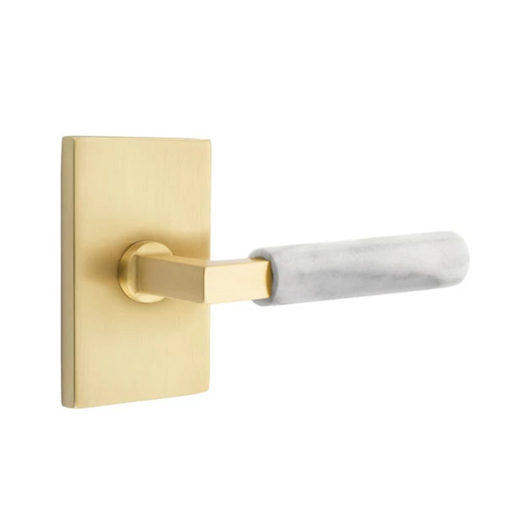 Latón Satinado · Modern Rectangular Rosette