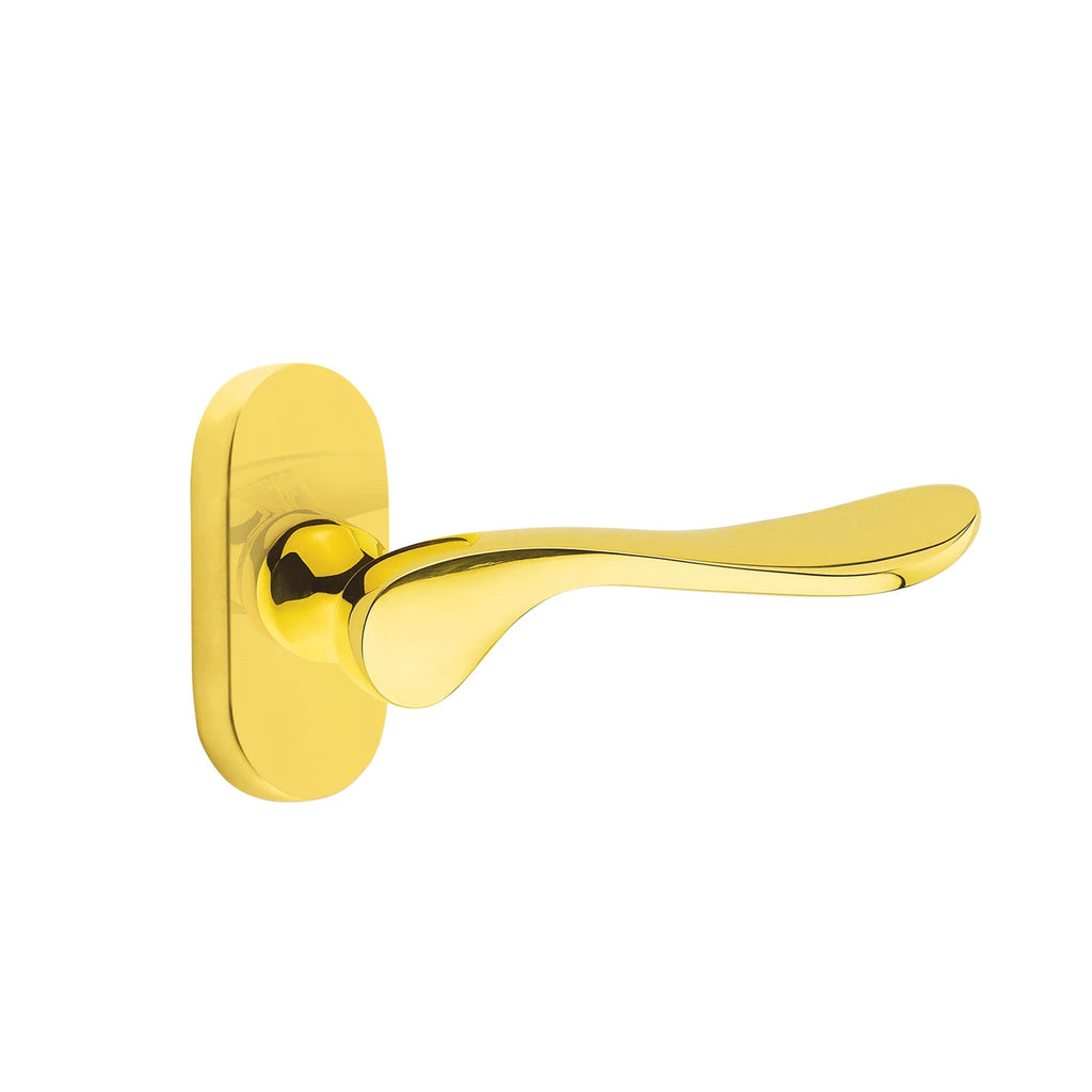 Latón sin Laca · 1-1/2" x3" Oval Rosette