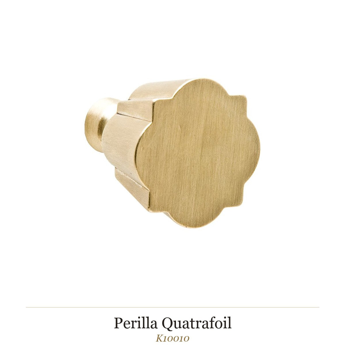 Perilla Quatrafoil — Rocky Mountain Hardware bronce macizo