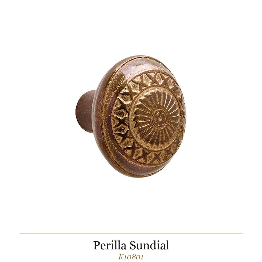 Perilla Sundial — Rocky Mountain Hardware bronce macizo