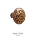 Perilla Sundial — Rocky Mountain Hardware bronce macizo