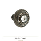 Perilla Crown — Rocky Mountain Hardware bronce macizo