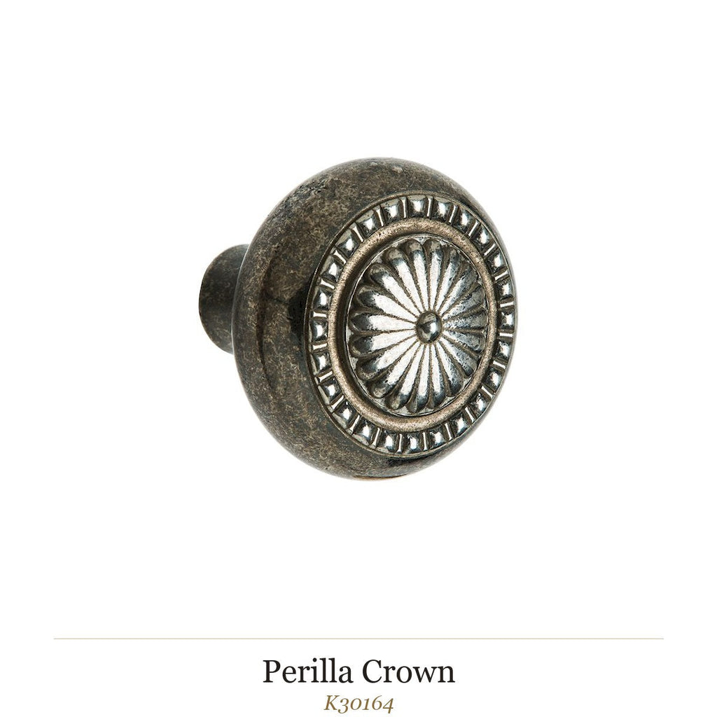 Perilla Crown — Rocky Mountain Hardware bronce macizo
