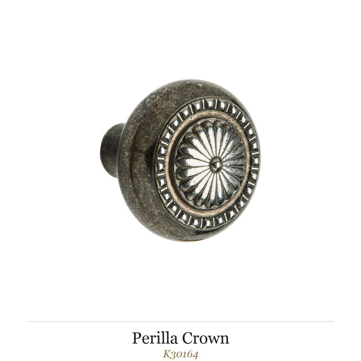 Perilla Crown — Rocky Mountain Hardware bronce macizo