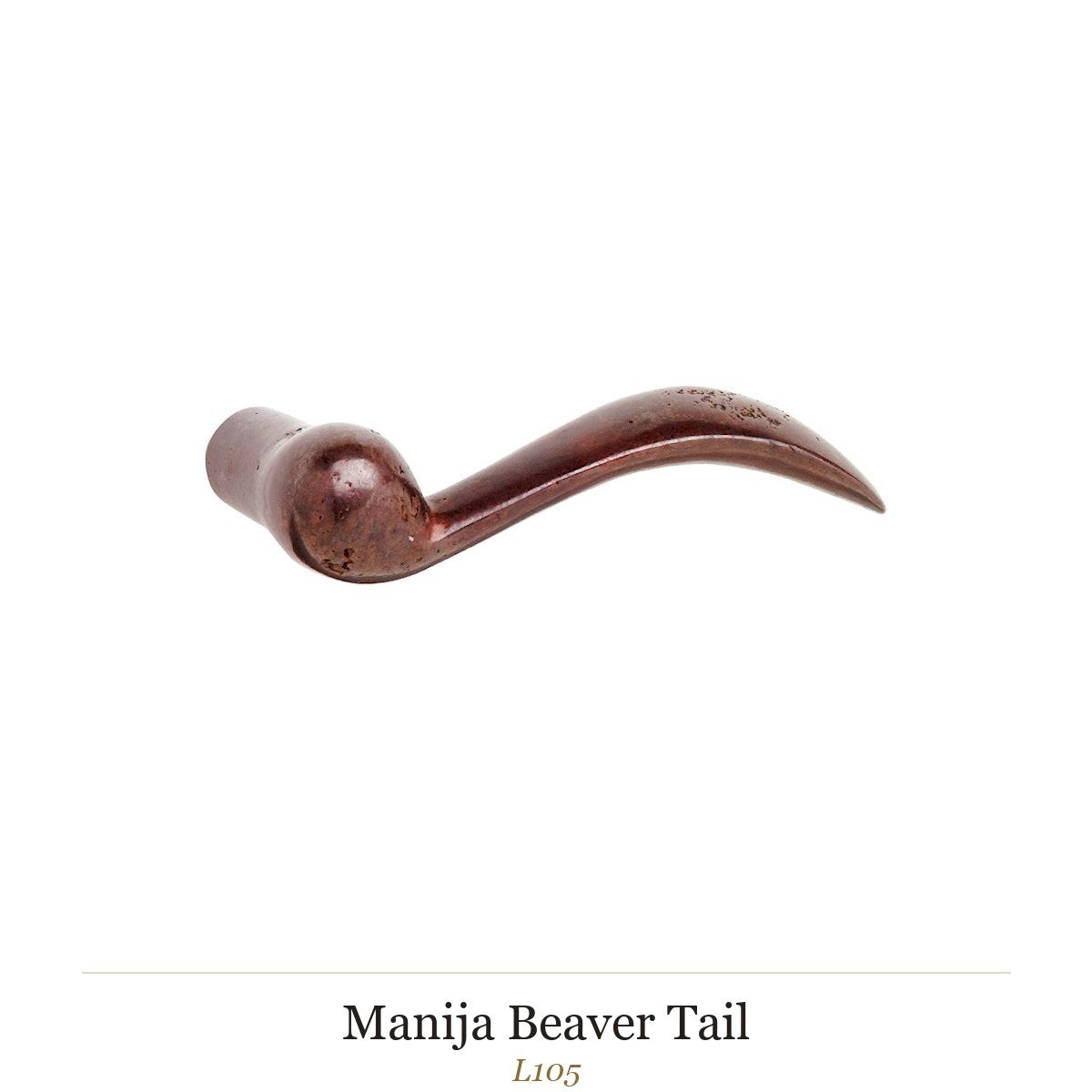 Manija Beaver Tail — Rocky Mountain Hardware bronce macizo