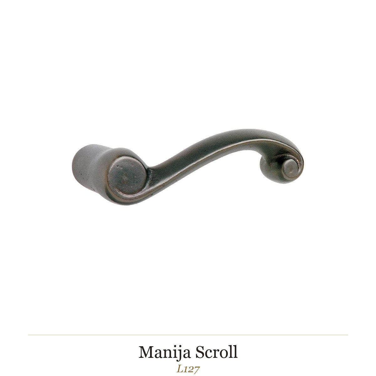 Manija Scroll — Rocky Mountain Hardware bronce macizo