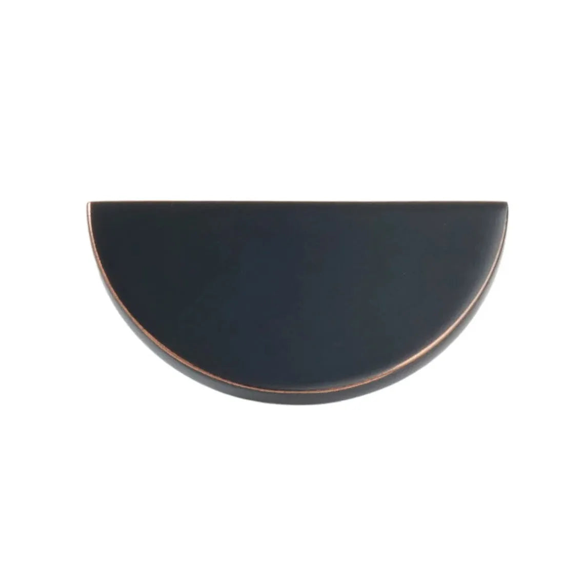 Schaub Perilla Arca Half Redonda, 2.50" — Bronce Aceitado