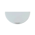 Schaub Perilla Arca Half Redonda, 2.50" — Cromo Pulido