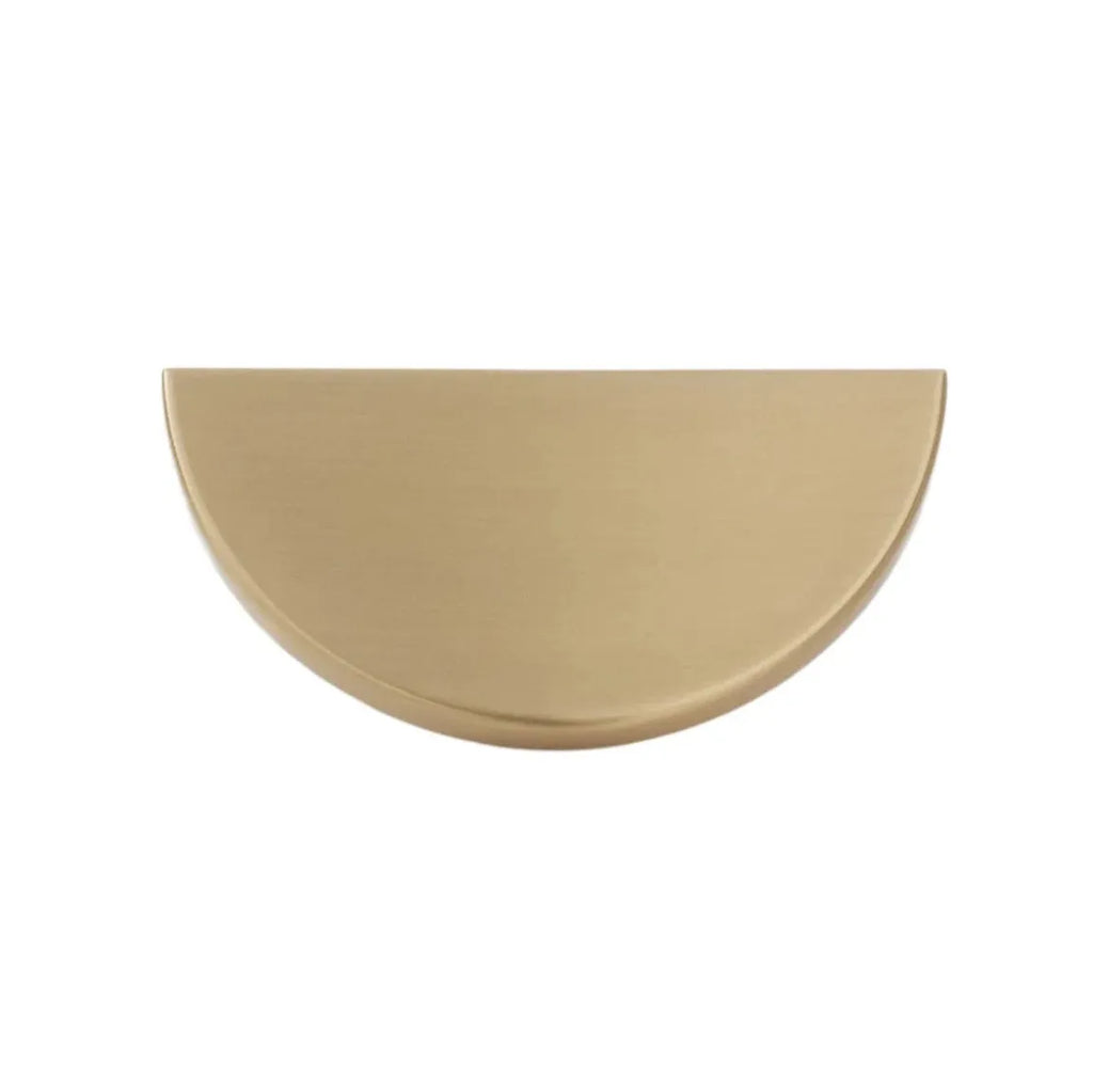 Schaub Perilla Arca Half Redonda, 2.50" — Latón Satinado
