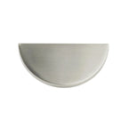 Schaub Perilla Arca Half Redonda, 2.50" — Níquel Satinado