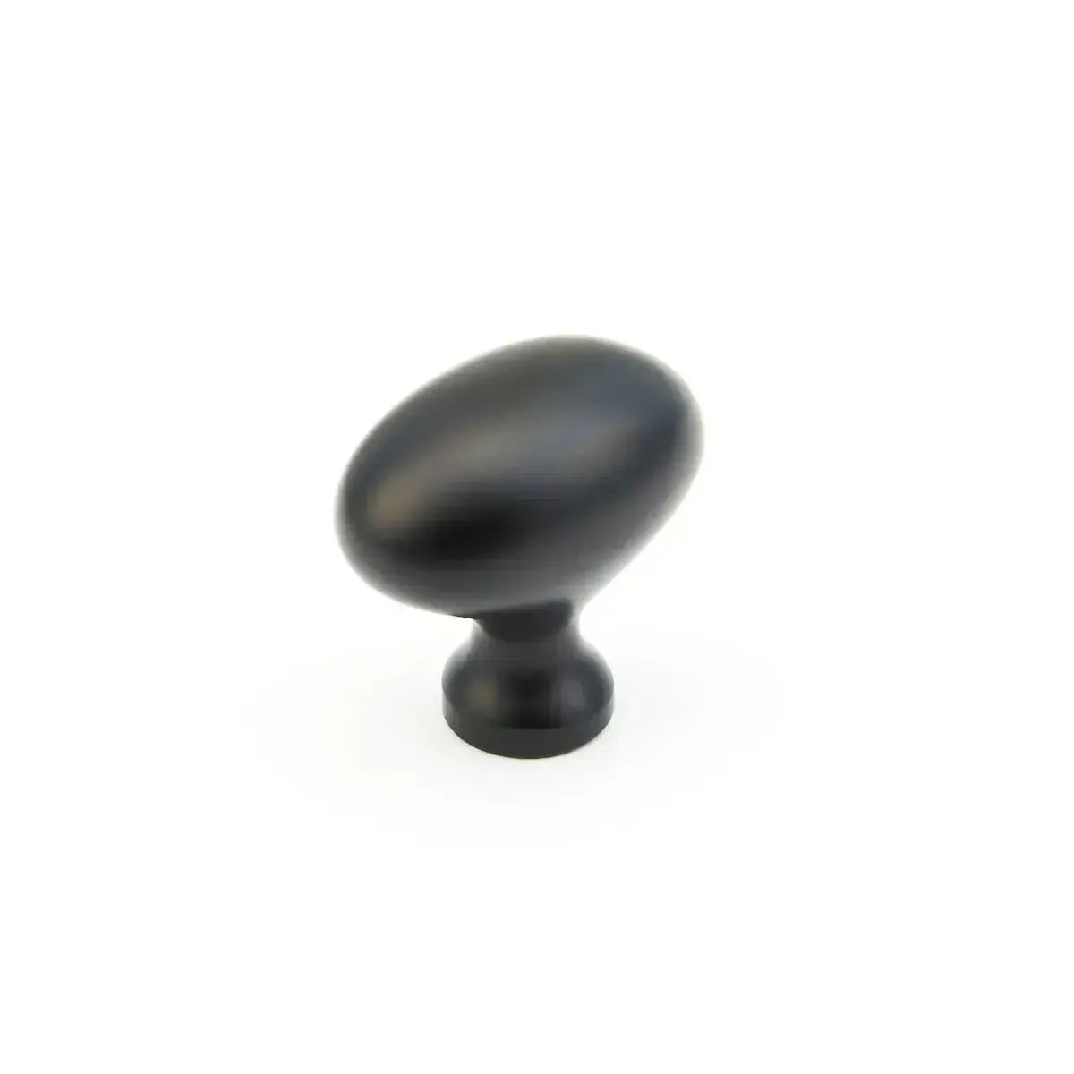 Schaub Perilla Country Tradicional Ovalada, 1-3/8" diám. — Negro Mate