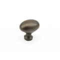 Schaub Perilla Distressed Tradicional Ovalada, 1-3/8" diám. — Bronce