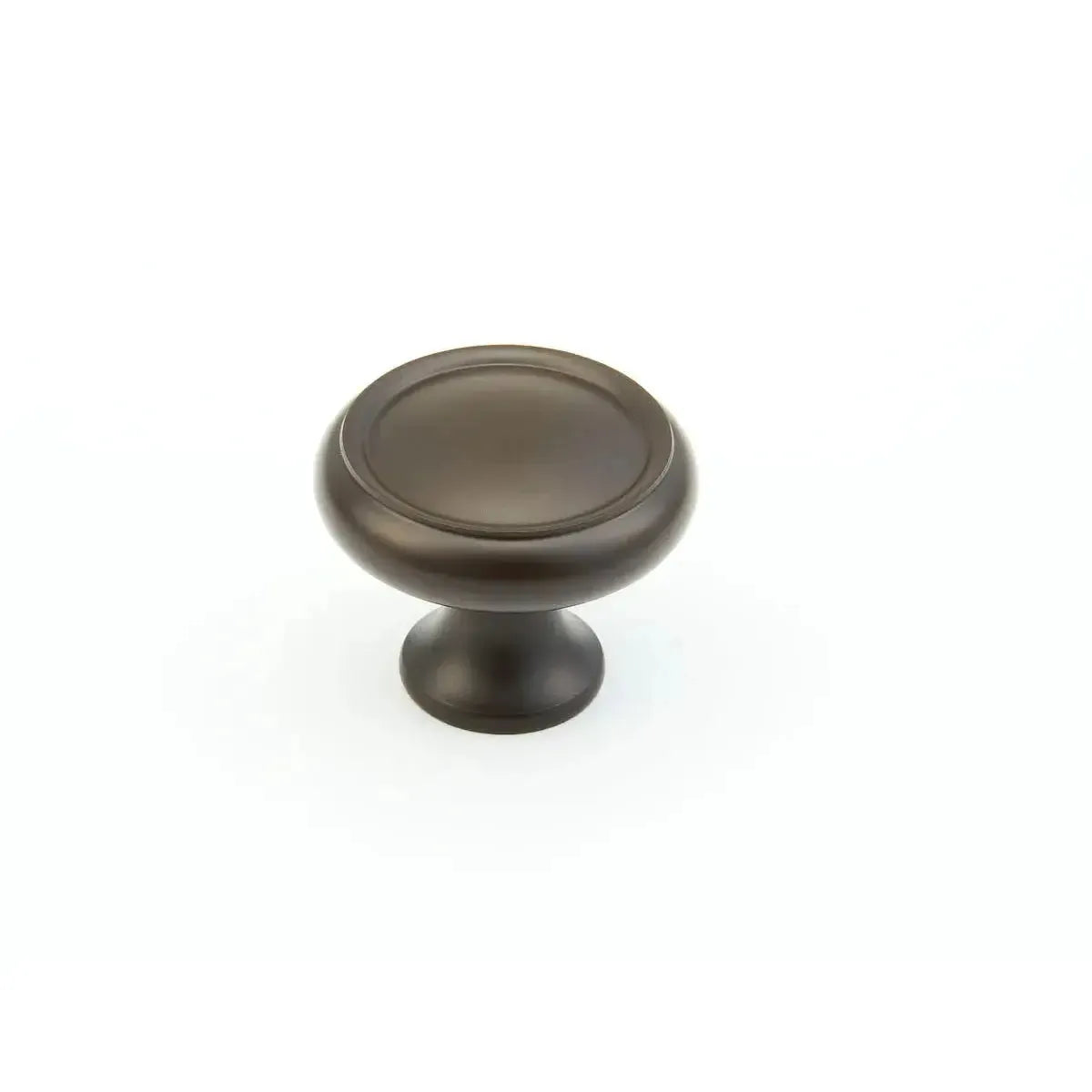 Schaub Perilla Country Rimmed Tradicional Redonda, 1-1/4" diám. — Bronce Aceitado