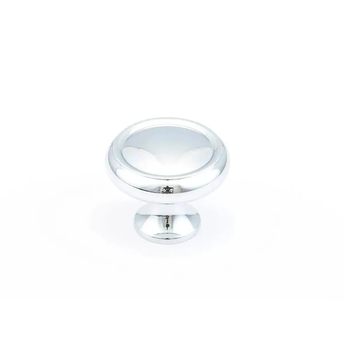 Schaub Perilla Country Rimmed Tradicional Redonda, 1-1/4" diám. — Cromo Pulido