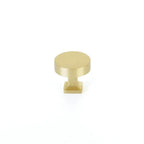 Schaub Perilla Haniburton Base Redonda Cuadrada, 1-1/4" — Latón Satinado