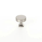 Schaub Perilla Haniburton Base Redonda Cuadrada, 1-1/4" — Níquel Satinado