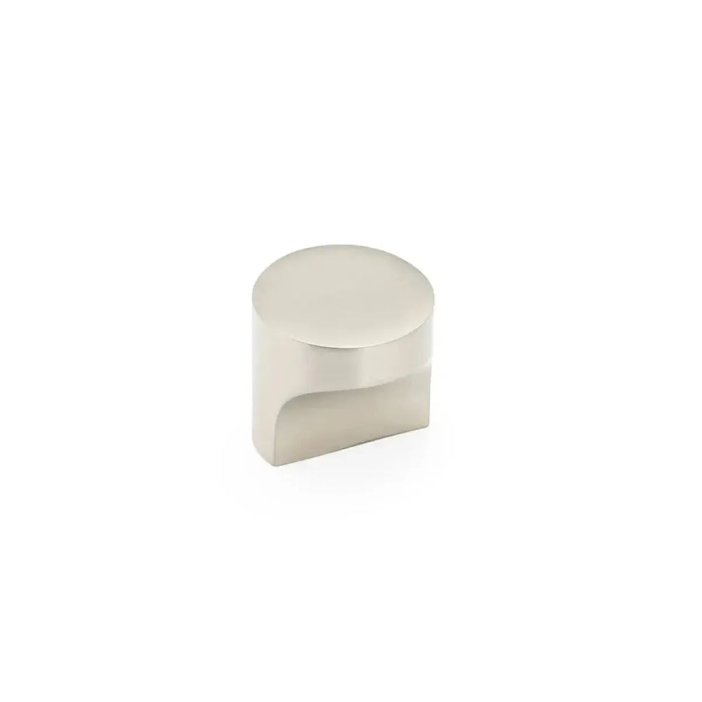 Schaub Perilla Haniburton Redonda, 1-1/4" — Níquel Satinado