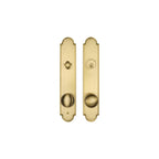 Ashley Norton Juego de Entrada Tubular — Escudo SPLES (Suite Arqueada · Latón) — foto de producto