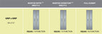 Ashley Norton Juego de Entrada con Pestillo de Embutir — SQLGG (Suite Rectangular · Bronce) — diagrama de funciones y dimensiones