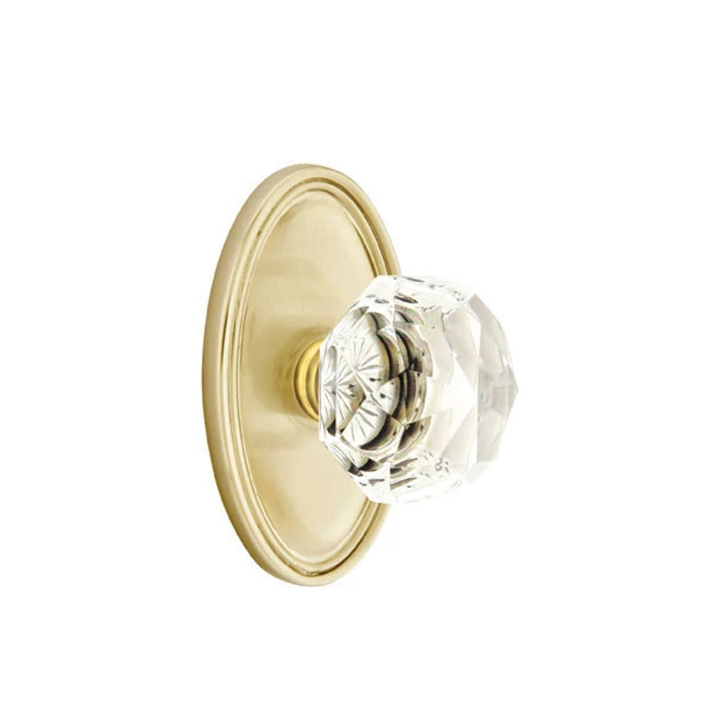 Latón Satinado · Oval Rosette