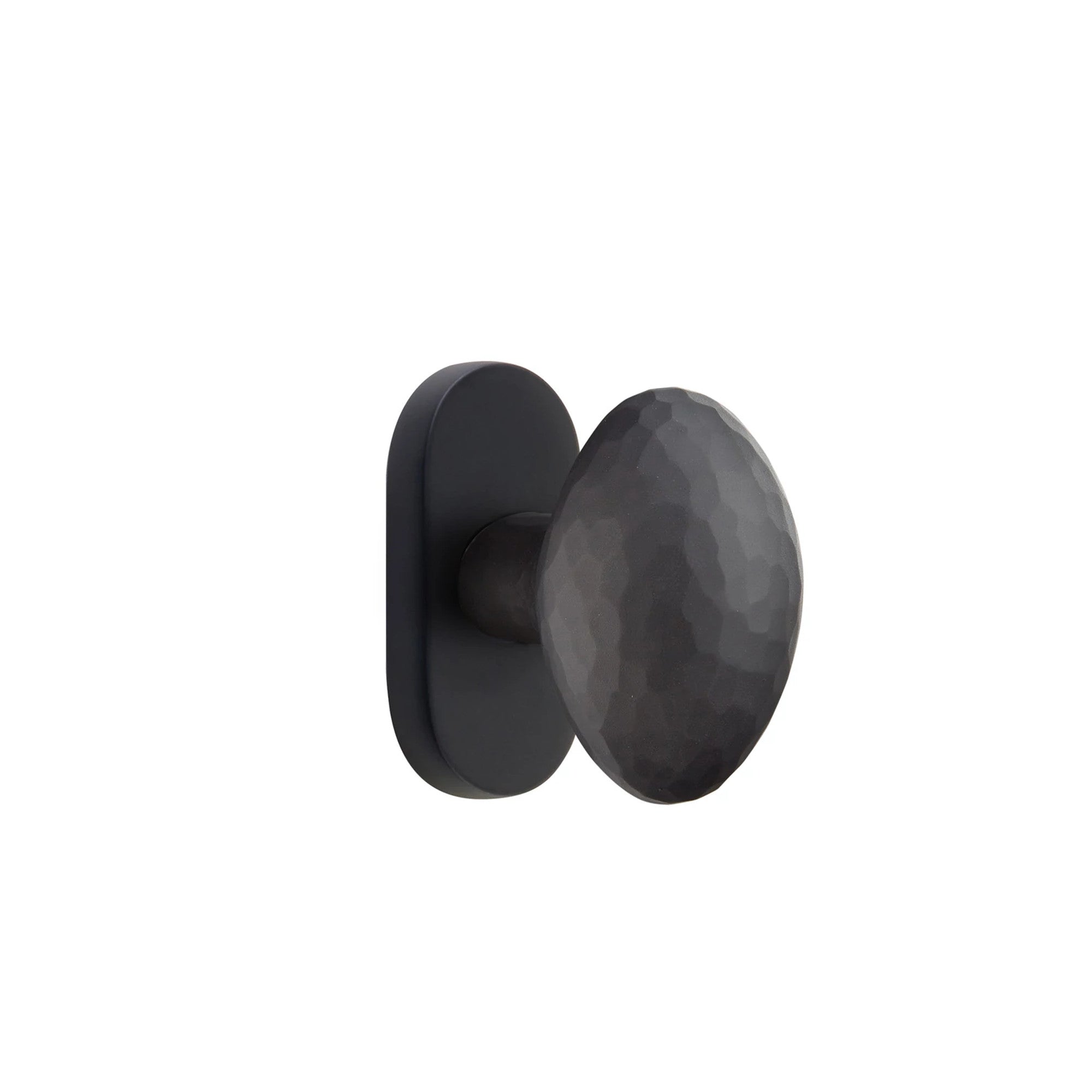 Negro Mate · 1-1/2" x3" Oval Rosette