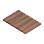 Julien · Tabla de Corte de Madera Maciza para Tarja — Nogal / 12″ × 17″ · tazón de 16″ de fondo