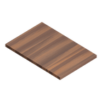 Julien · Tabla de Corte de Madera Maciza para Tarja — Nogal / 12″ × 17⅞″ · tazón de 17″ de fondo