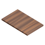 Julien · Tabla de Corte de Madera Maciza para Tarja — Nogal / 12″ × 19″ · tazón de 18″ de fondo