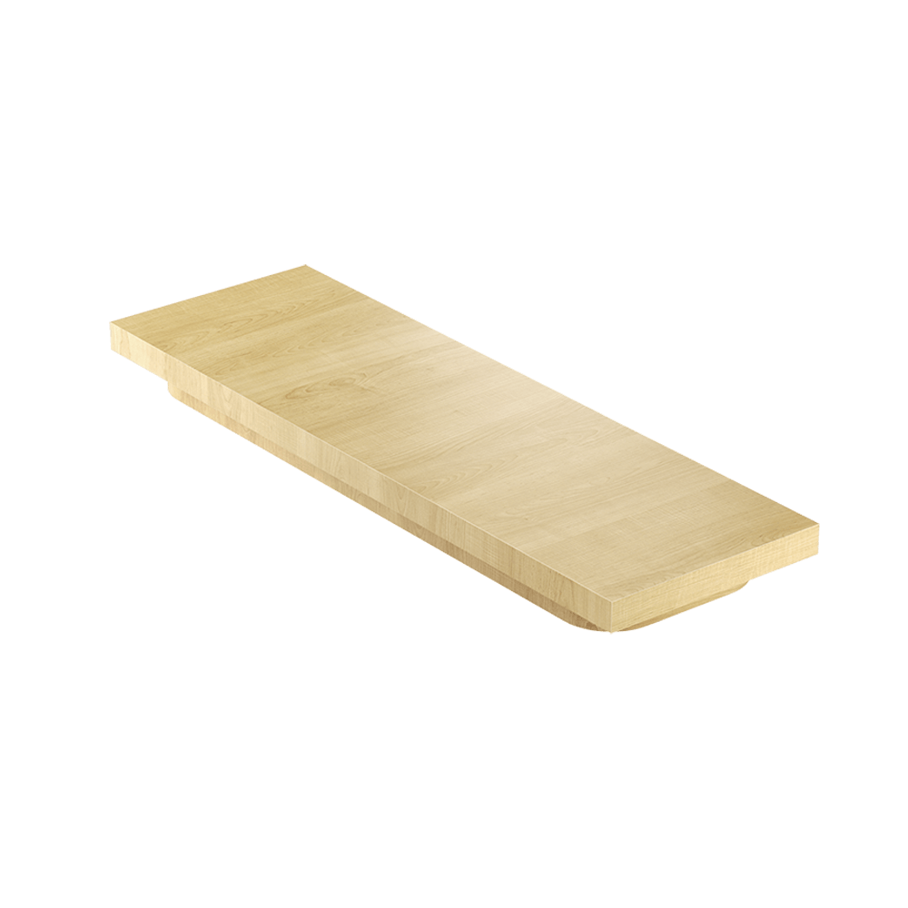 Julien · Tabla de Corte de Madera Maciza para Tarja — Maple / 6″ × 19″ · tazón de 18″ de fondo