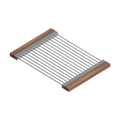 Julien · Escurridor Deslizante con Asas de Madera — Nogal / 12″ × 17″ · tazón de 16″ de fondo