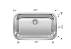 Blanco Stellar ADA Single Bowl — Tarja de Acero Inoxidable — vista 3