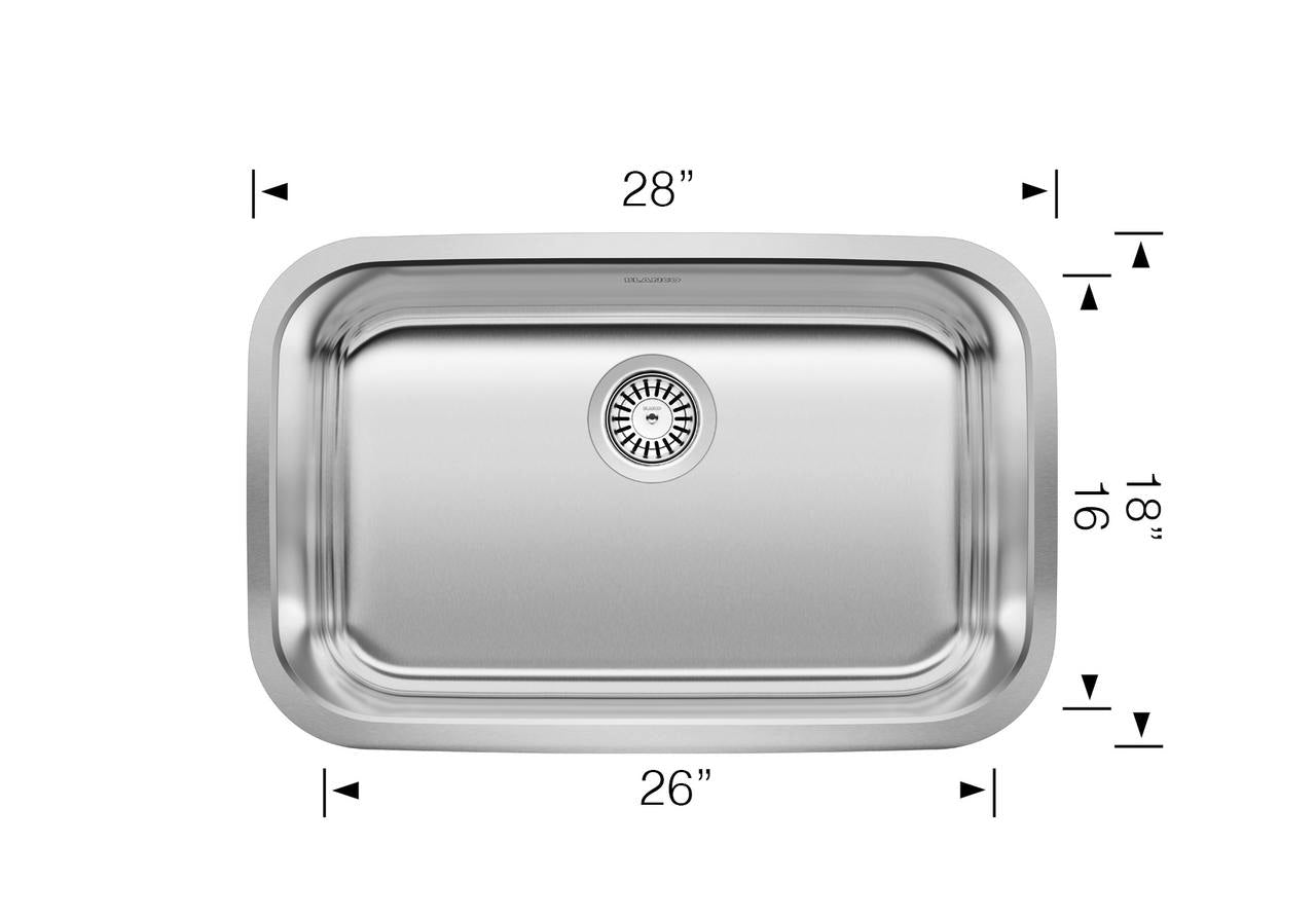 Blanco Stellar ADA Single Bowl — Tarja de Acero Inoxidable — vista 3