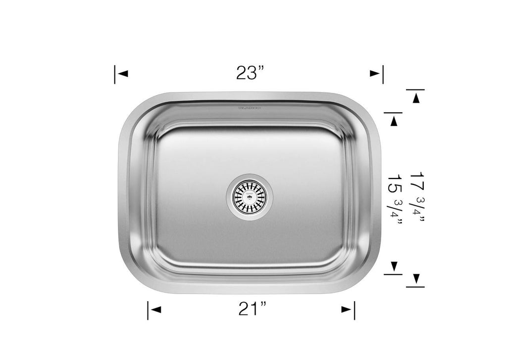 Blanco Stellar Laundry Single Bowl — Tarja de Acero Inoxidable — vista 3