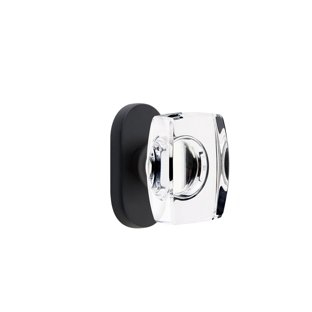 Negro Mate · 1-1/2" x3" Oval Rosette