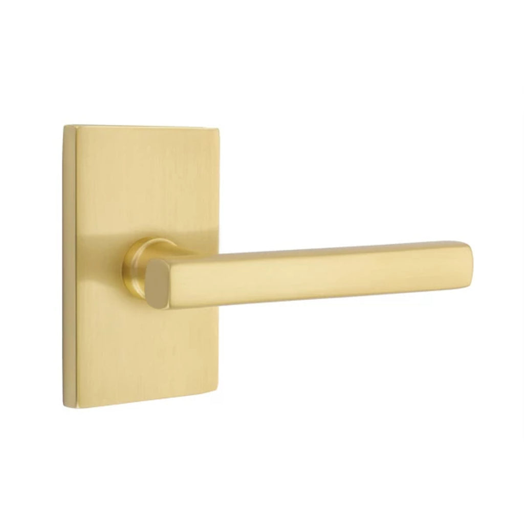 Latón Satinado · Modern Rectangular Rosette