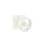 Blanco Mate · Square Rosette