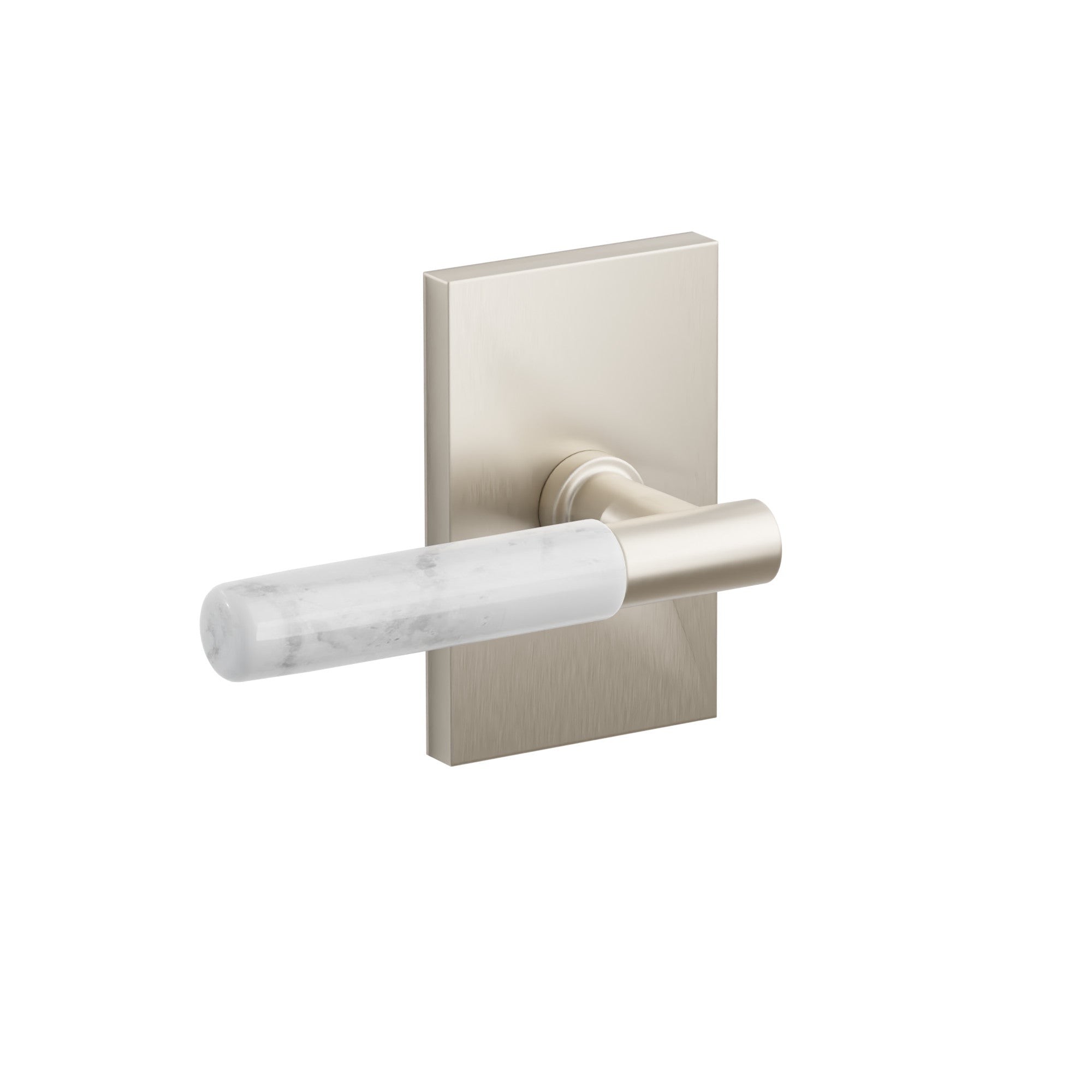 Níquel Satinado · Modern Rectangular Rosette