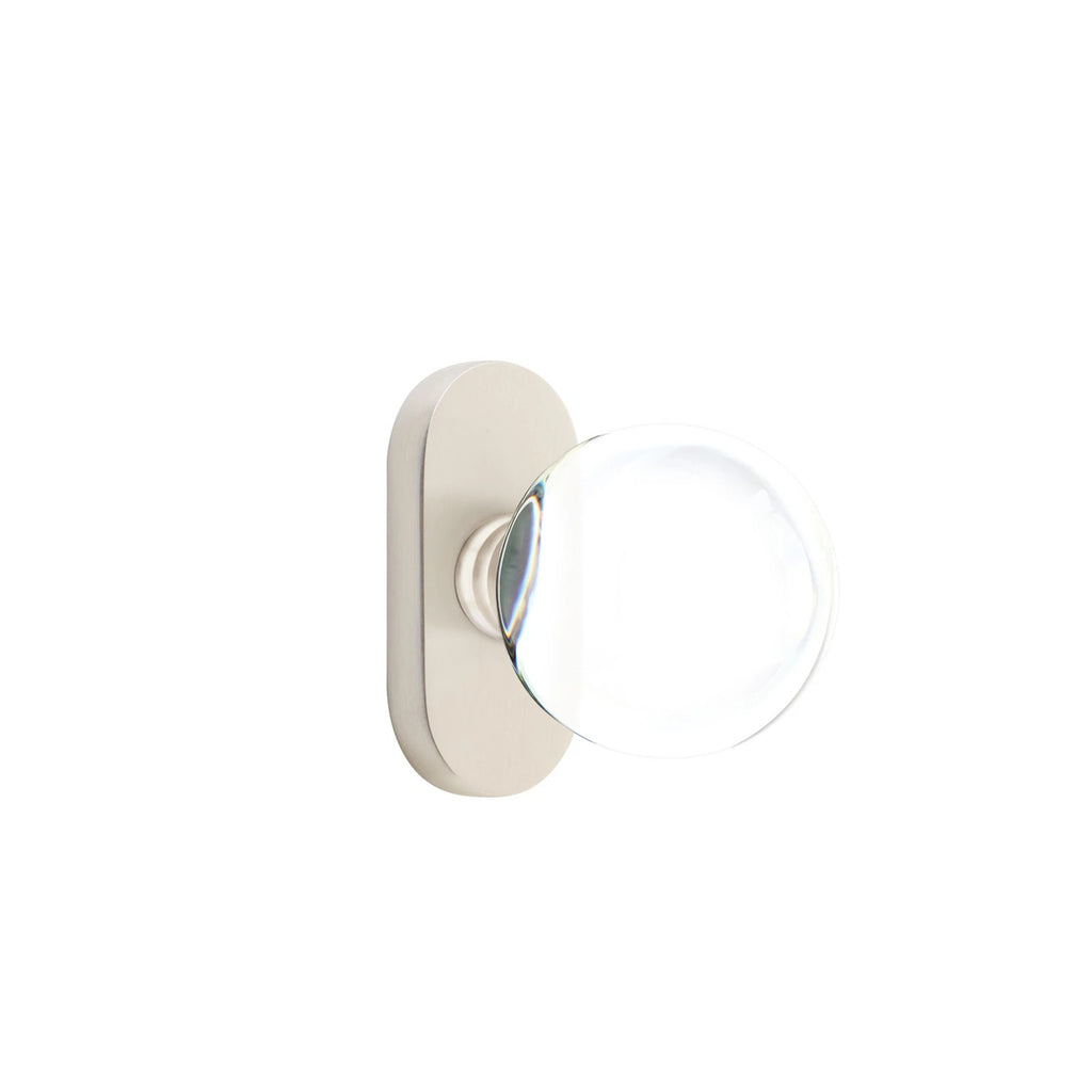 Níquel Satinado · 1-1/2" x3" Oval Rosette