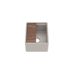 Julien Fira · Tarja de Fireclay de Bar con Mandil — Taupe Mate