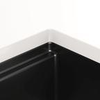 Julien Fira · Kit Tarja de Fireclay de Bar con Accesorios de Nogal — Negro Mate